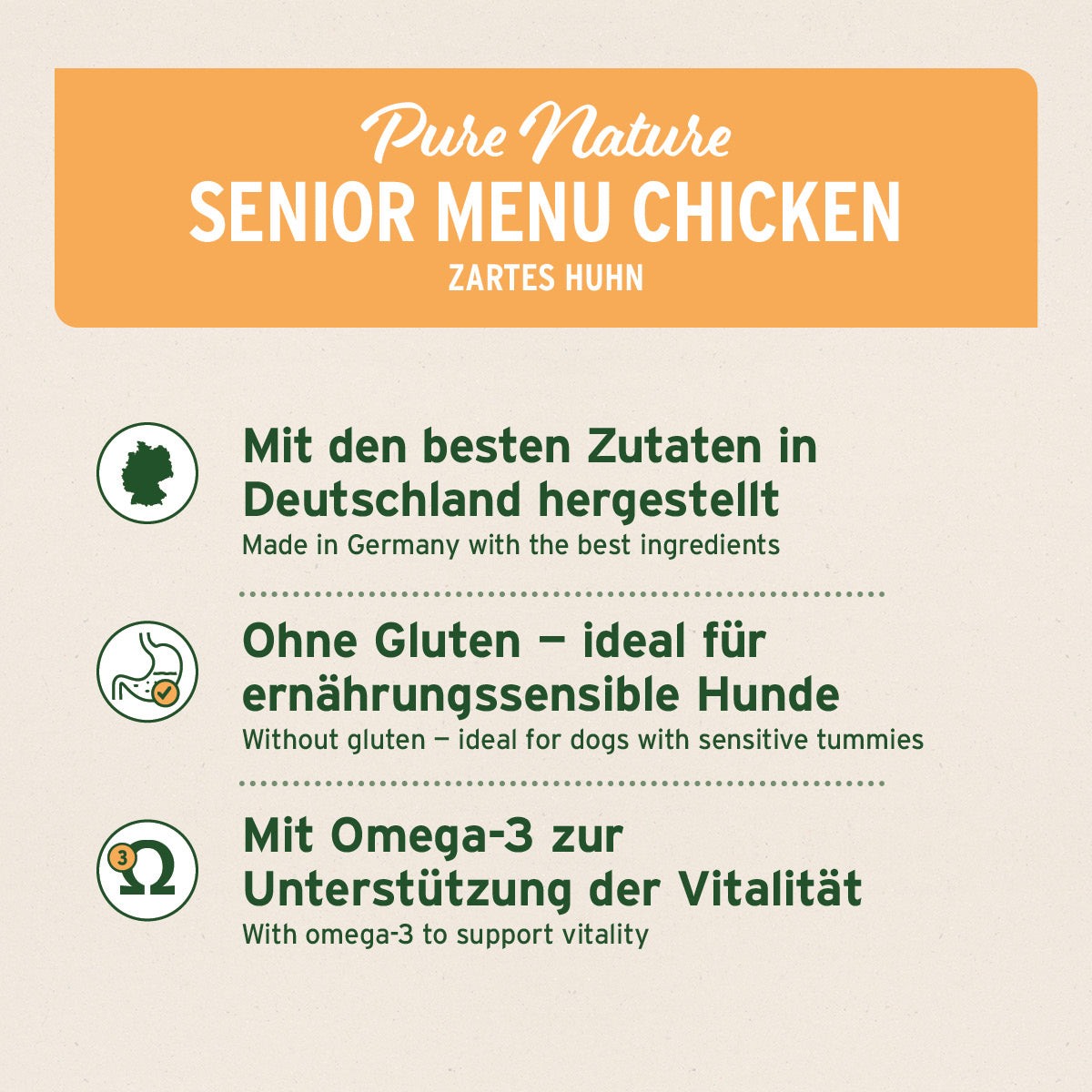 Nassfutter SENIOR Huhn