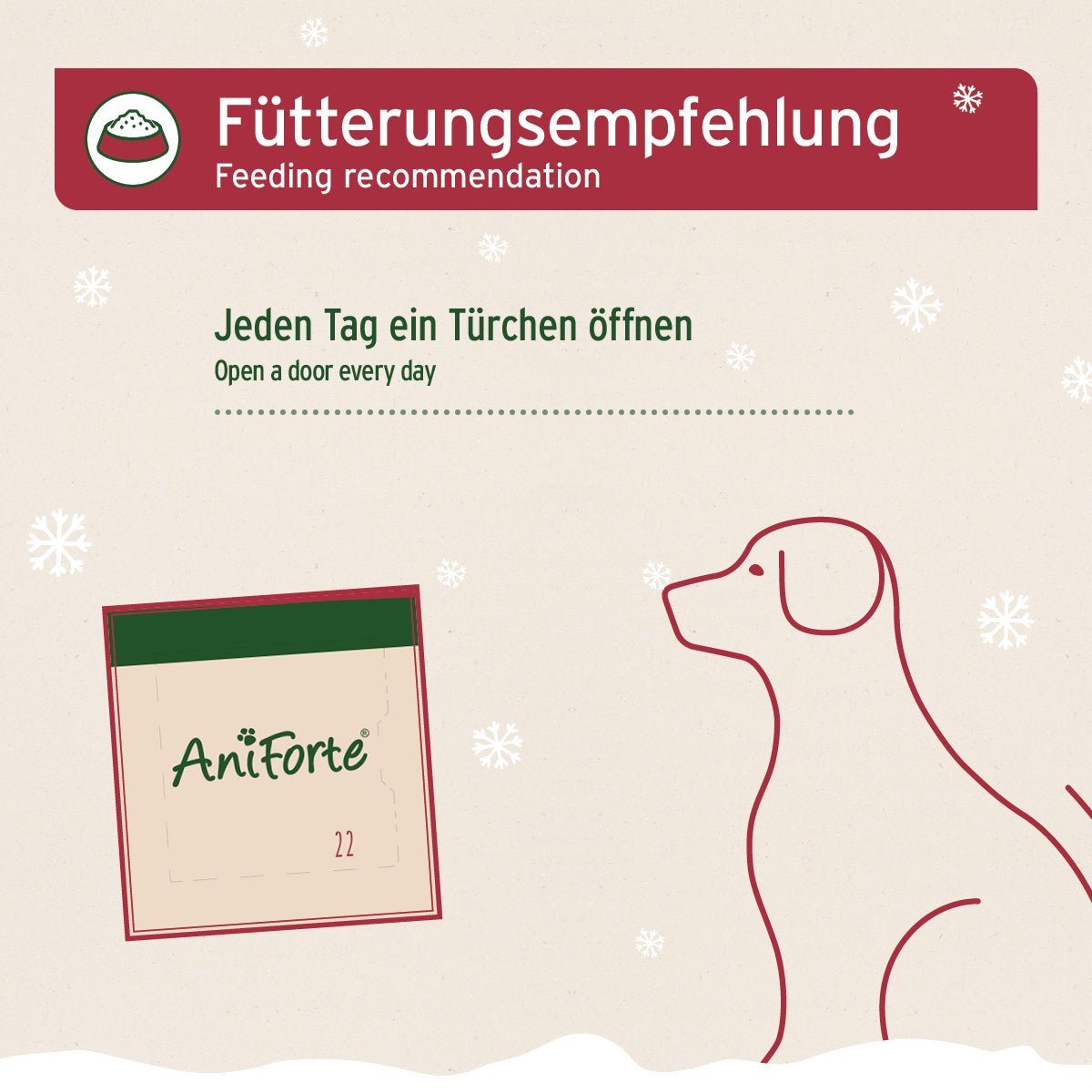 Adventskalender 2024 für Hunde - AniForte