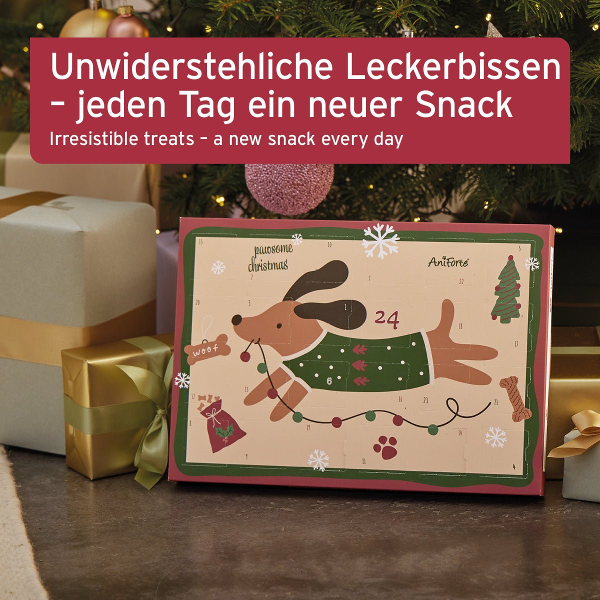 Adventskalender 2024 für Hunde - AniForte