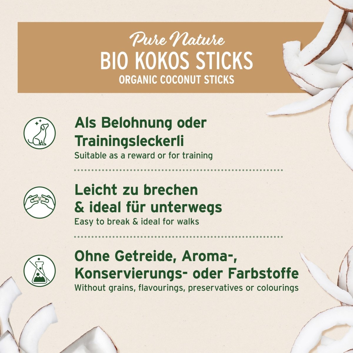 BIO Kokos - Sticks - AniForte