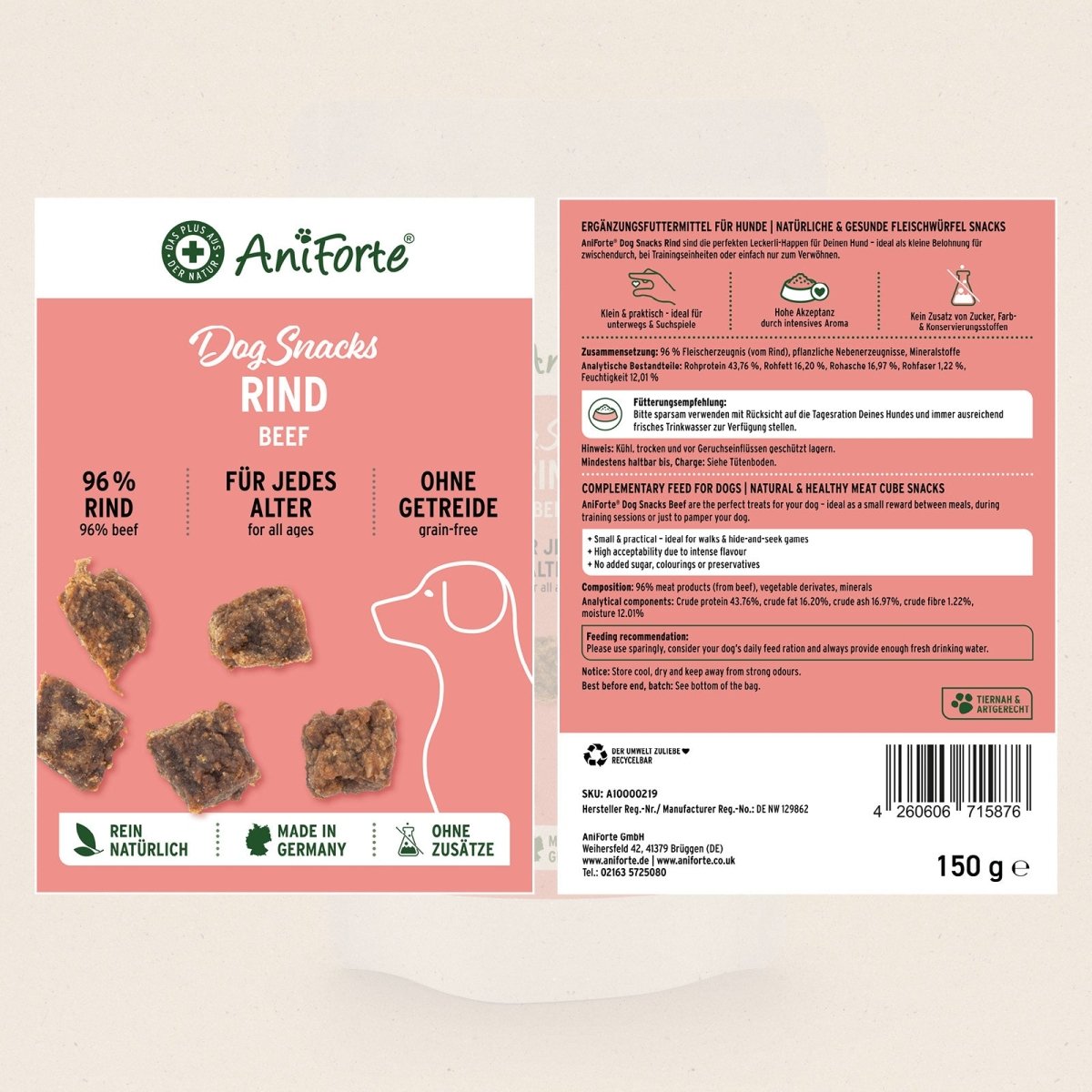 Dog Snacks Rind - AniForte