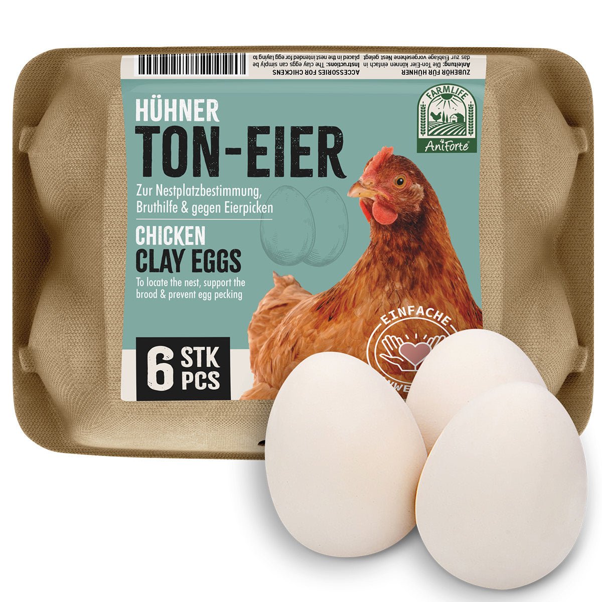 FarmLife Ton - Eier 6er Pack - AniForte