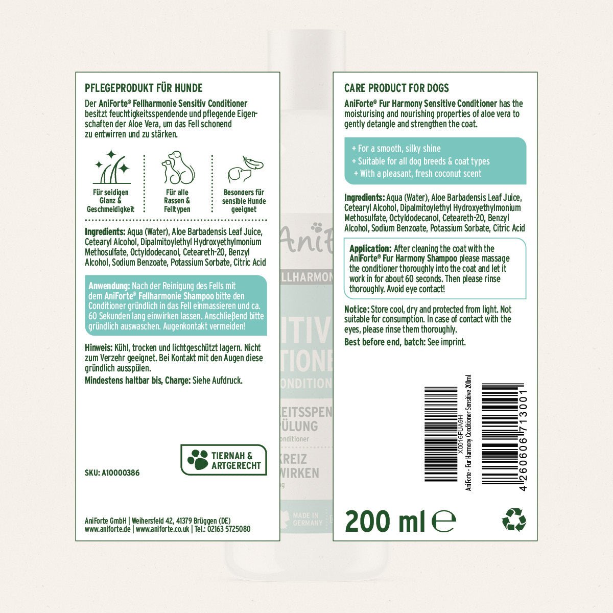 Fellharmonie Conditioner Sensitiv - AniForte