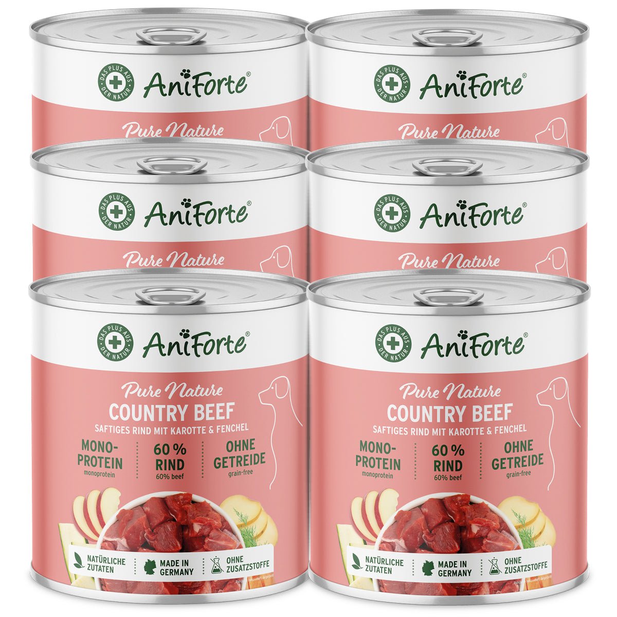 Nassfutter CountryBeef – "Rind mit Karotte" - AniForte