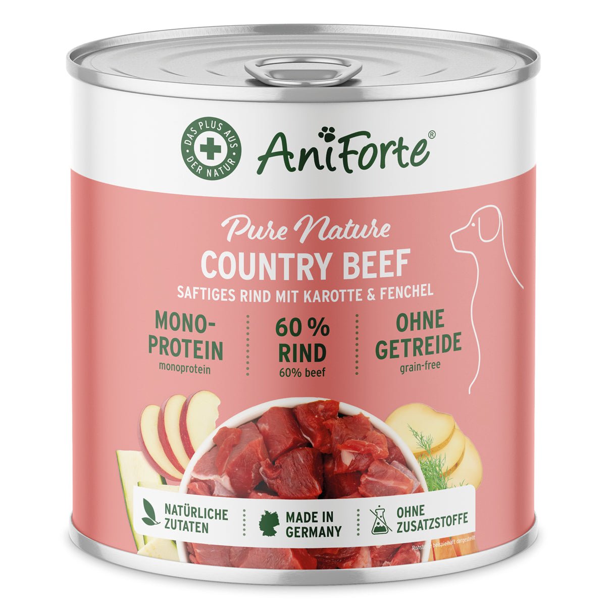 Nassfutter CountryBeef – "Rind mit Karotte" - AniForte