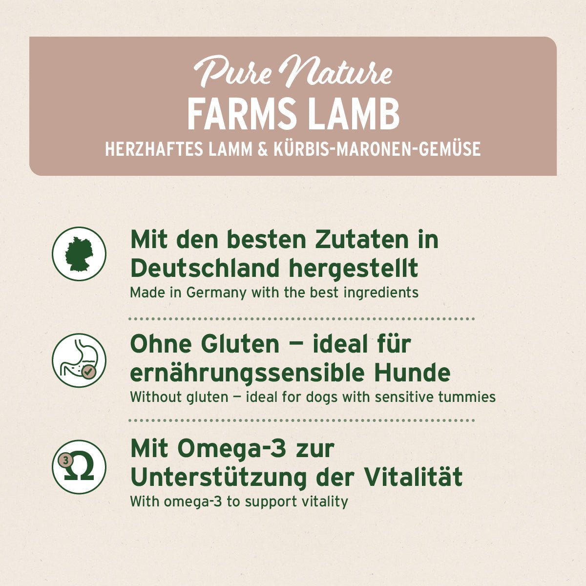 Nassfutter FarmsLamb – "Lamm mit Kürbis" - AniForte