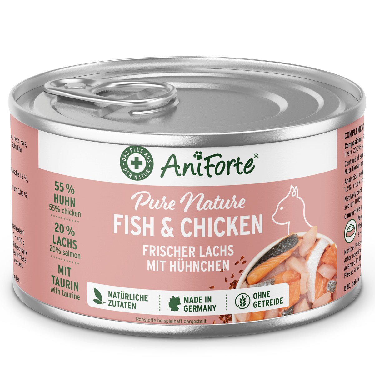 Nassfutter Fish & Chicken – Frischer Lachs mit feinem Hühnchen - AniForte
