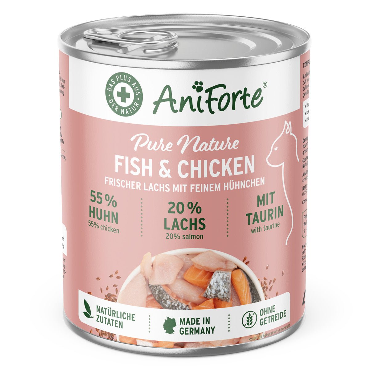 Nassfutter Fish & Chicken – Frischer Lachs mit feinem Hühnchen - AniForte