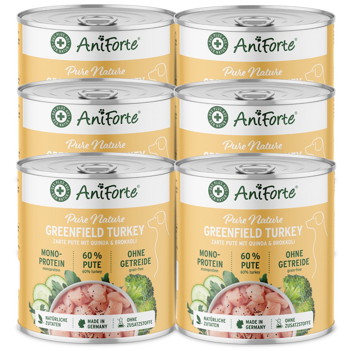 Nassfutter GreenfieldTurkey – "Pute mit Quinoa" - AniForte