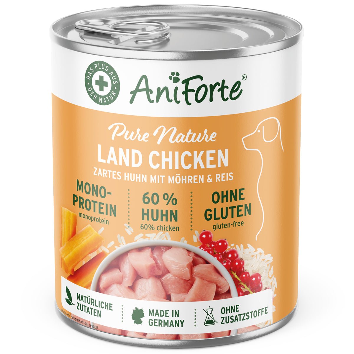 Nassfutter LandChicken – "Huhn mit Möhren" - AniForte