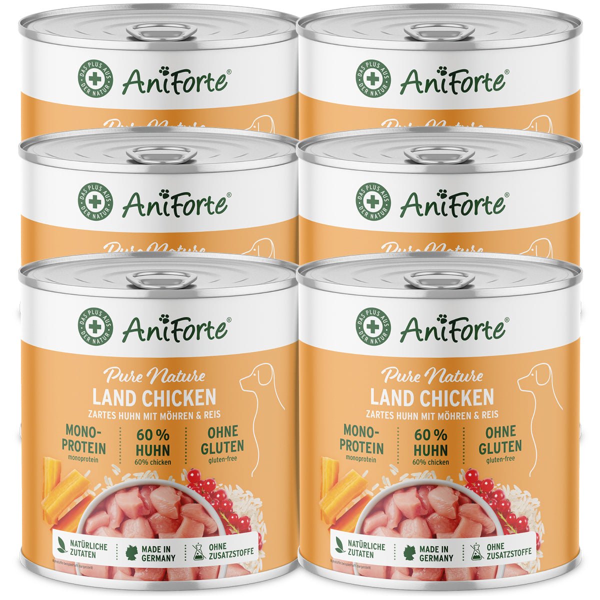 Nassfutter LandChicken – "Huhn mit Möhren" - AniForte