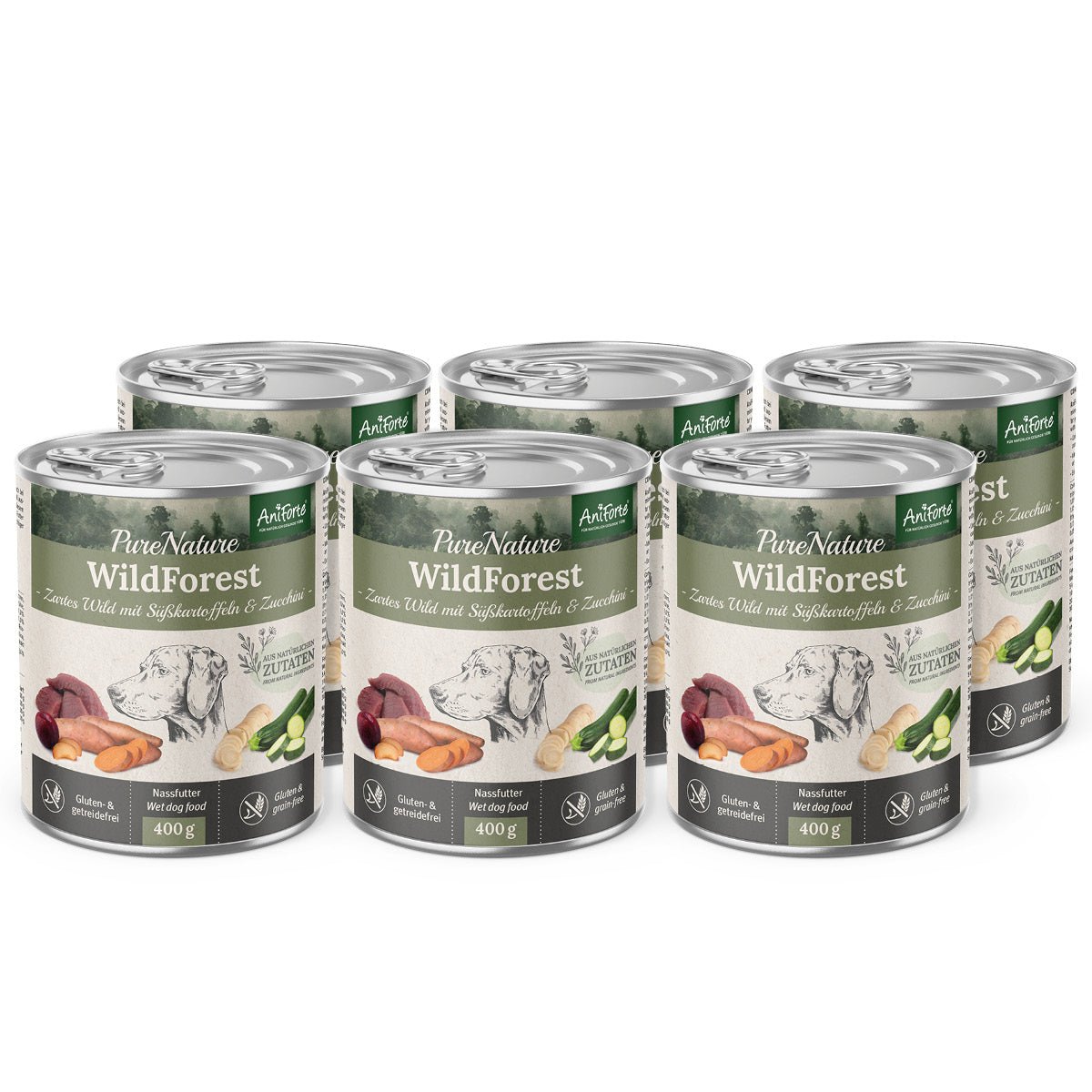 Nassfutter WildForest – "Wild mit Zucchini" - AniForte